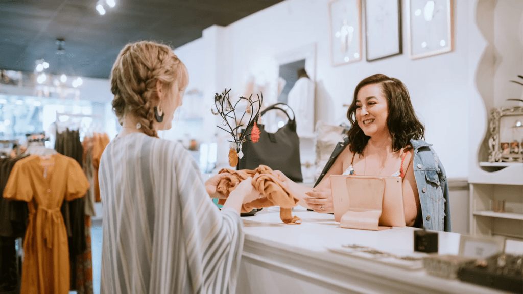 Clothing store checkout